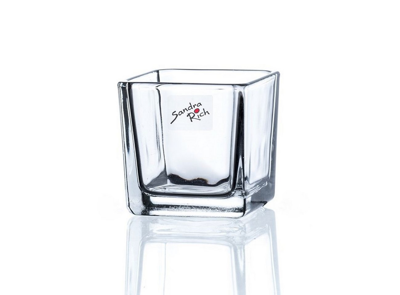 Sandra Rich Übertopf Sandra Rich CUBE Würfelförmiges Windlicht, Teelichthalter 6 cm