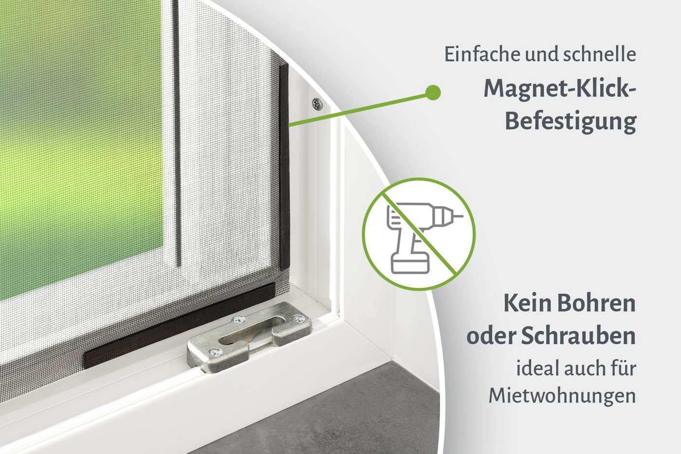 empasa Insektenschutz-Fensterrahmen "SELECT", Fliegengitter Magnetfenster Fiberglas Bild 2