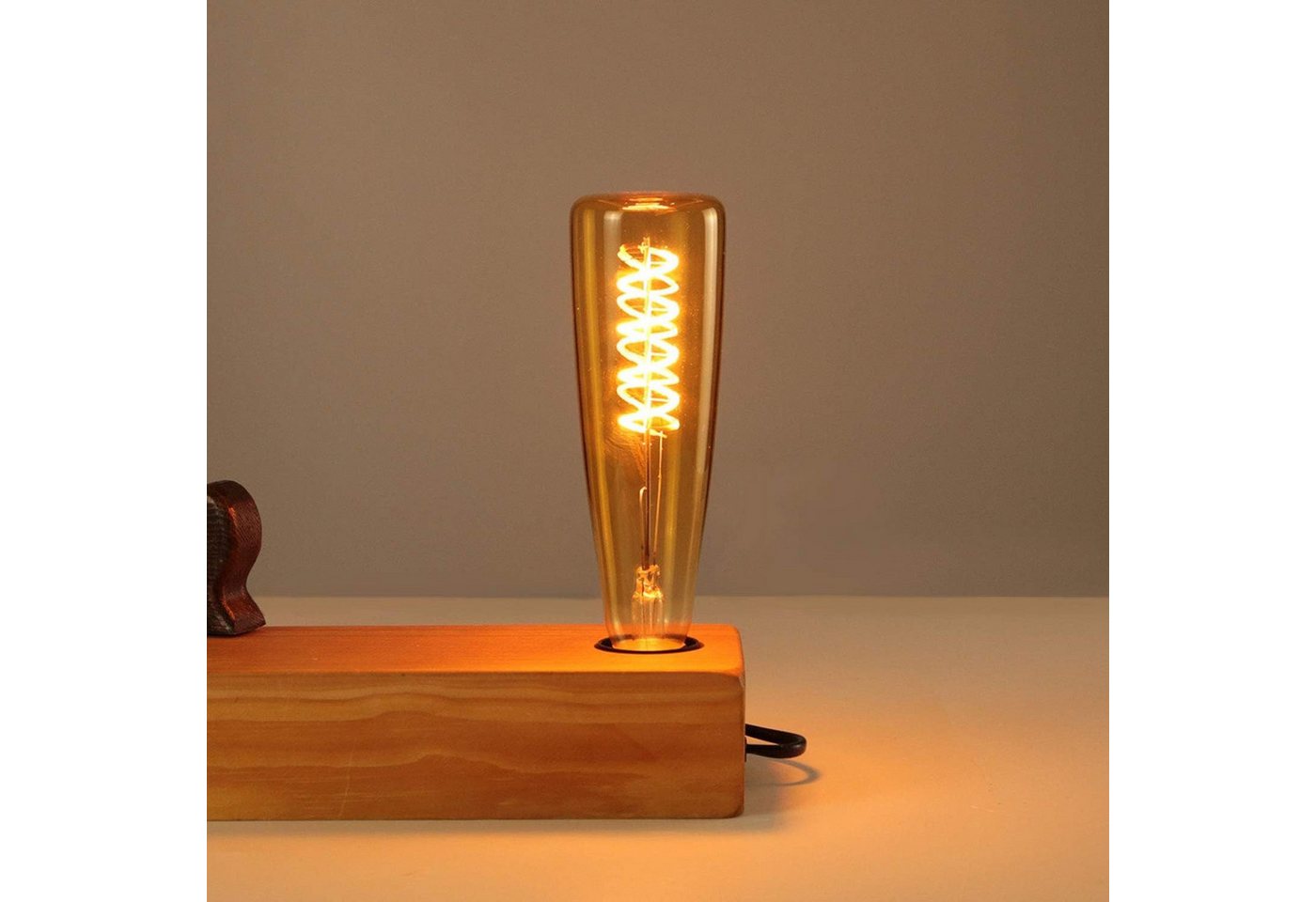 ZMH LED-Leuchtmittel LED Glühbirne E27 ZMH Retro Edison Glühlampe 4W in Weinflasche, E27, Warmweiß, Nicht Dimmbar Bild 3