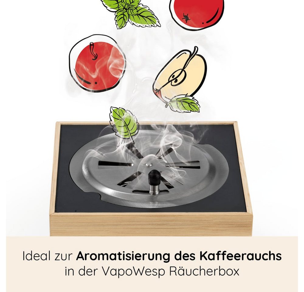 VapoWesp Wespennestattrappe, VapoPulver verschiedene Sorten je 100g, Aromatischer Duft für die VapoWesp Räucherbox