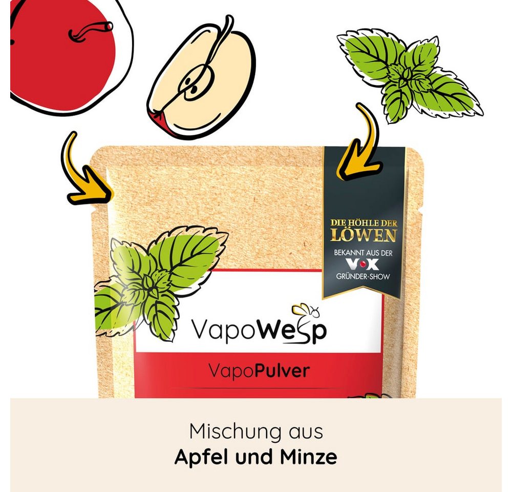 VapoWesp Wespennestattrappe, VapoPulver verschiedene Sorten je 100g, Aromatischer Duft für die VapoWesp Räucherbox Bild 3