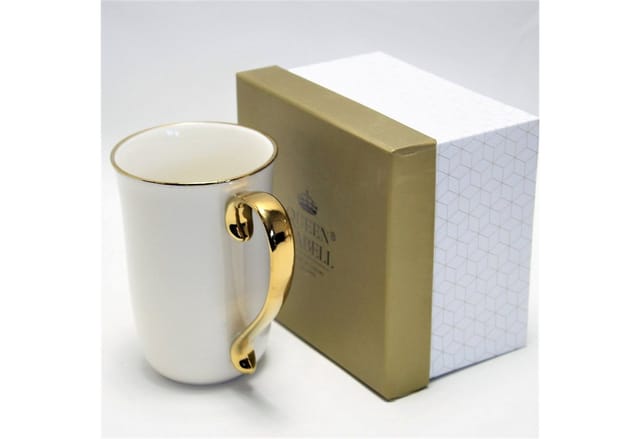 Queen Isabell Becher W23GD59-06426, Großer Porzellan-Kaffeebecher 400ml