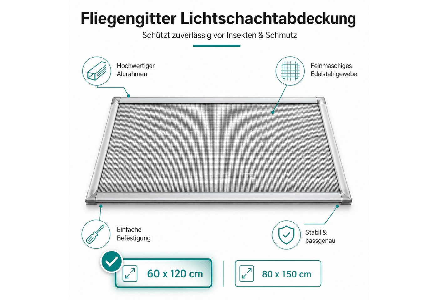 APANA Lichtschachtabdeckung Lichtschachtabdeckung Kellerschachtabdeckung Schutzgitter, Selbstbausatz Bild 2
