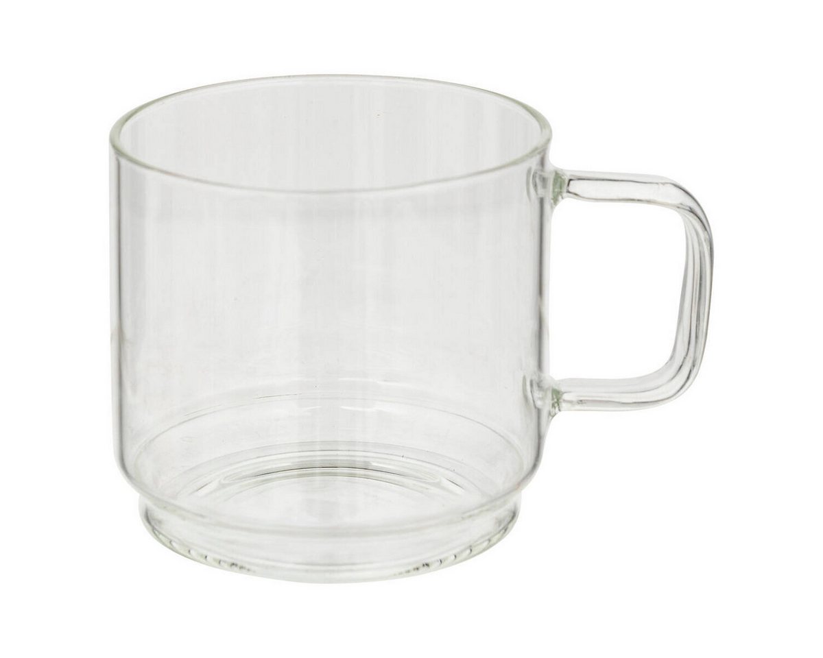 Secret de Gourmet Becher Kaffeetassen aus Glas auf Ständer GLASS, 300 ml, Glas