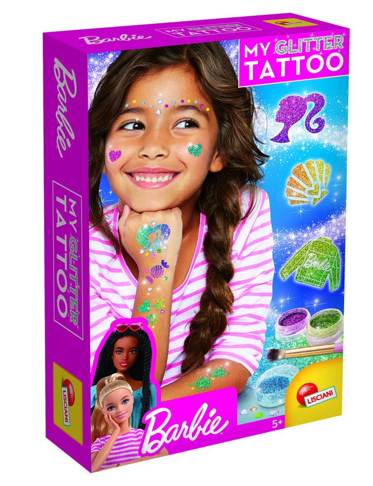 Lisciani Kreativset Barbie Glitzer Tattoos Bild 2