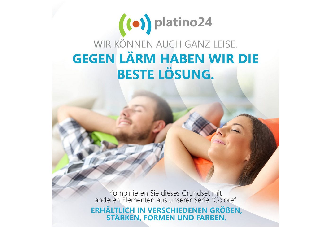 platino24 Akustikplatte Schallabsorber-Set PUZZLE aus Basotect G+ mit Akustikfilz Bild 5