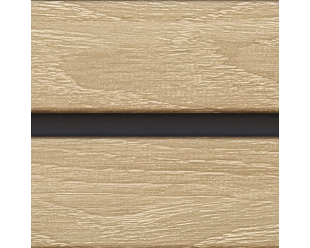 VILO Verkleidungspaneel Canadian Siding SVP-06 Fronto Standard V-Black 2,95m St. 0,74qm oak, BxL: 28,5x295 cm, 0,963 qm, (Stückweise 1 Paneel, 0,963 qm) 2-lagig, schwarze Fuge, pflegeleicht, abwaschbar, Leichtgewicht