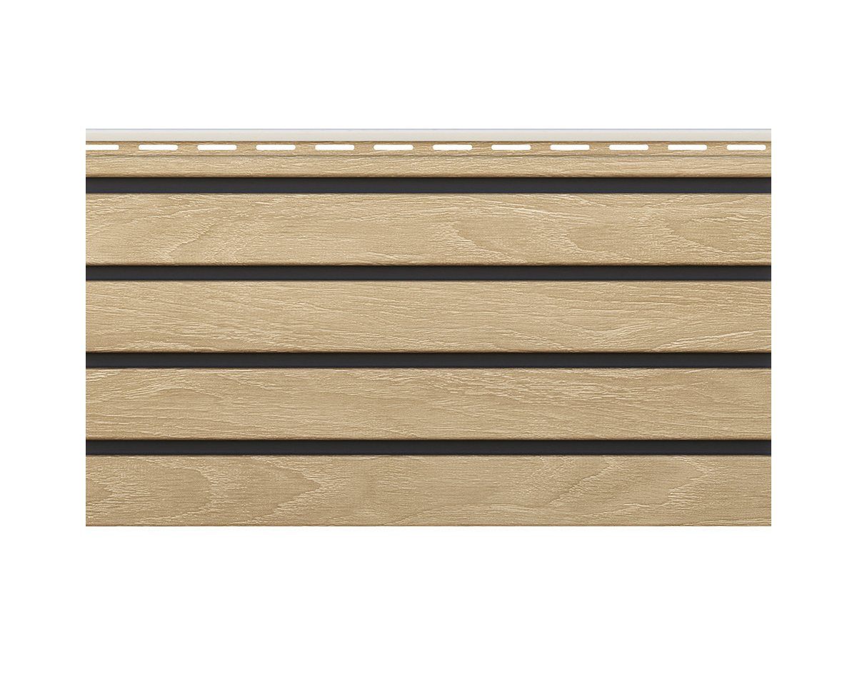 VILO Verkleidungspaneel Canadian Siding SVP-06 Fronto Standard V-Black 2,95m St. 0,74qm oak, BxL: 28,5x295 cm, 0,963 qm, (Stückweise 1 Paneel, 0,963 qm) 2-lagig, schwarze Fuge, pflegeleicht, abwaschbar, Leichtgewicht Bild 5
