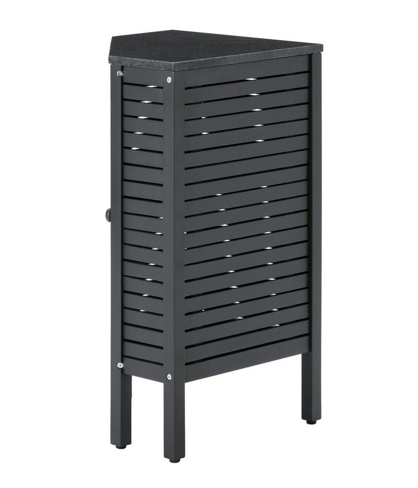 Dehner Outdoor-Küche Southampton Eckregal, mit Stein Arbeitsfläche, 50 x 50 x 90 cm, hochwertig mit polierte Granitplatte, FSC®-zertifiziertes Akazienholz Bild 5