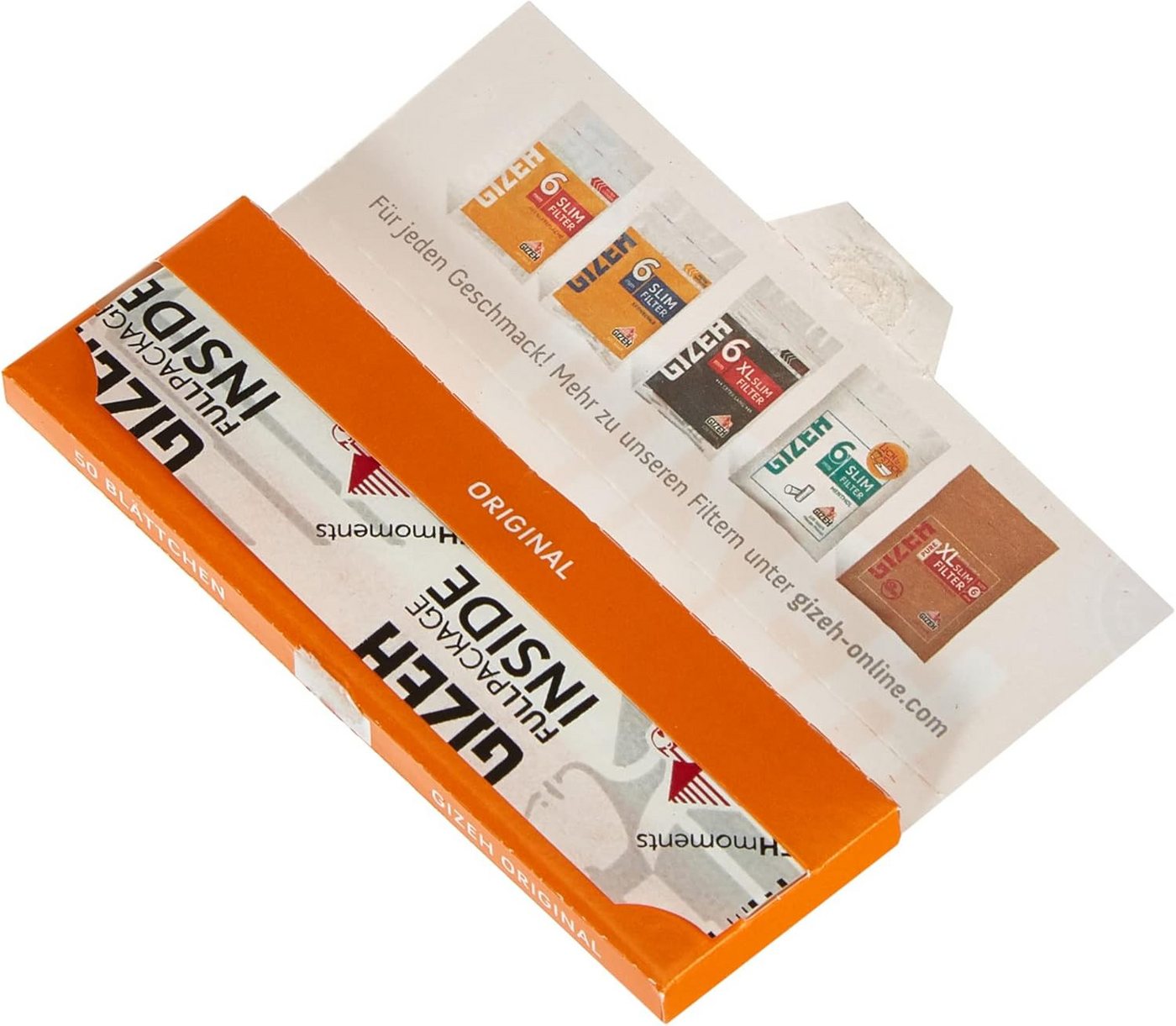 Gizeh Feinpapier Original Blättchen zum Selbstdrehen 10x 50er Pack, Gizeh das Original Bild 2