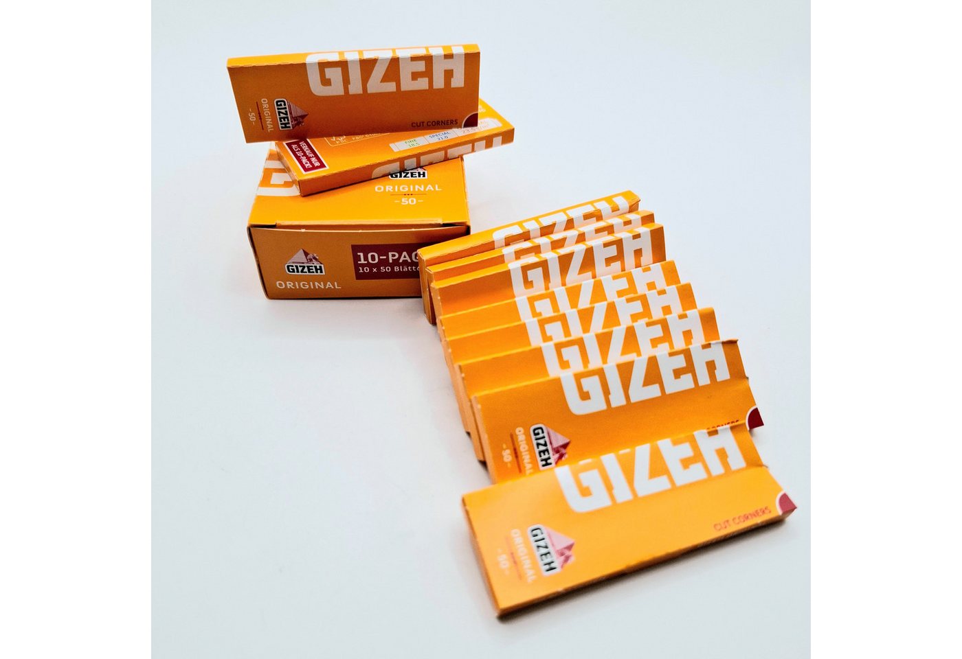 Gizeh Feinpapier Original Blättchen zum Selbstdrehen 10x 50er Pack, Gizeh das Original Bild 4