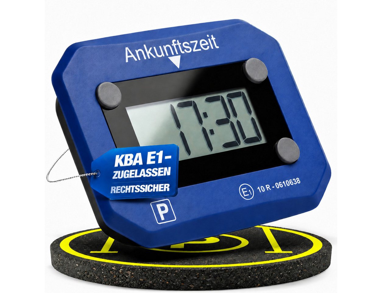 NTG Nutzfahrzeug Technik GmbH elektronische Parkscheibe E1 mit KBA-Zulassung für DE, automatische Parkscheibe (Automatik-Erkennung, Digitale Zeitanzeige) Bild 4