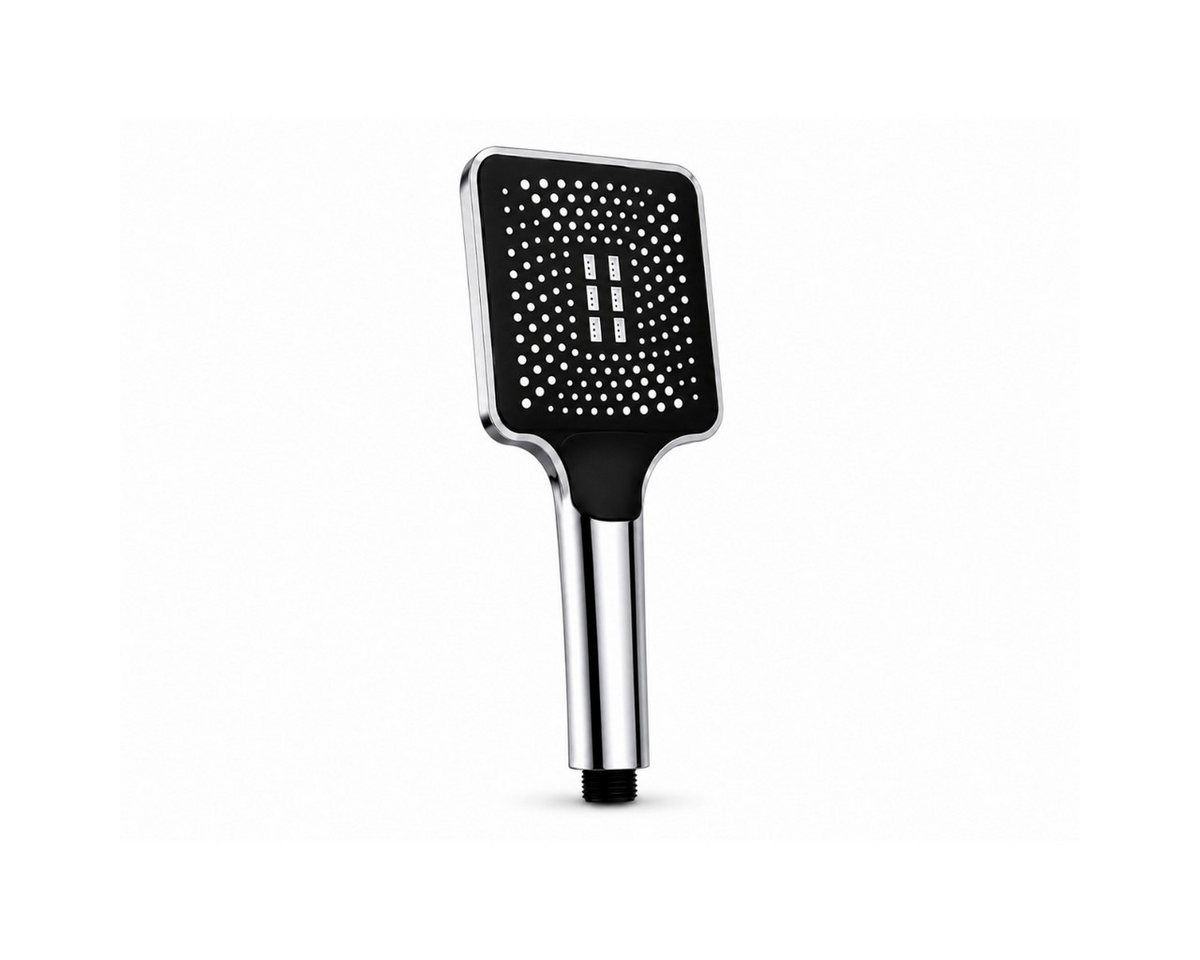 R2 Invest Handbrause mit 3 Strahlarten Universalanschluss 1/2 Zoll Silber, (1-tlg)