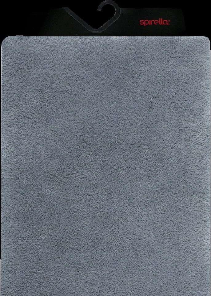 spirella Badematte FINO, Höhe 25 mm, Badteppich Hochflor, 100% Polyester Mikrofaser Supersoft, Anti-Rutsch Beschichtung, Für Fussbodenheizung geeignet, Waschbar 40°, Schnelltrocknend, Polyester, rechteckig