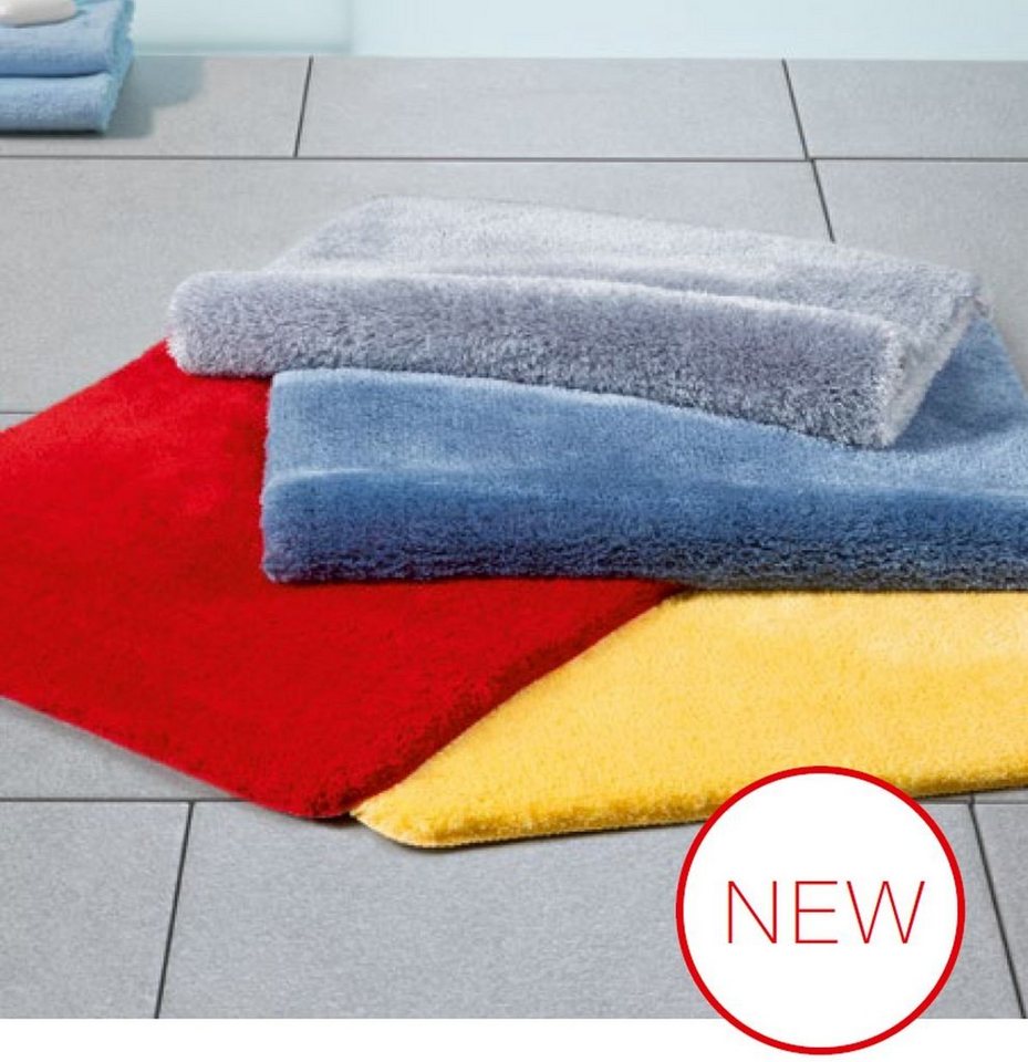spirella Badematte FINO, Höhe 25 mm, Badteppich Hochflor, 100% Polyester Mikrofaser Supersoft, Anti-Rutsch Beschichtung, Für Fussbodenheizung geeignet, Waschbar 40°, Schnelltrocknend, Polyester, rechteckig Bild 2