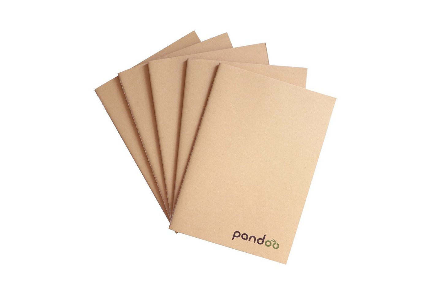 pandoo Notizheft 5 Notizhefte aus 100% Bambuszellstoff, A4 und A5 Format Bild 3