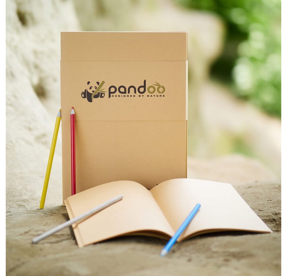 pandoo Notizheft 5 Notizhefte aus 100% Bambuszellstoff, A4 und A5 Format Bild 4