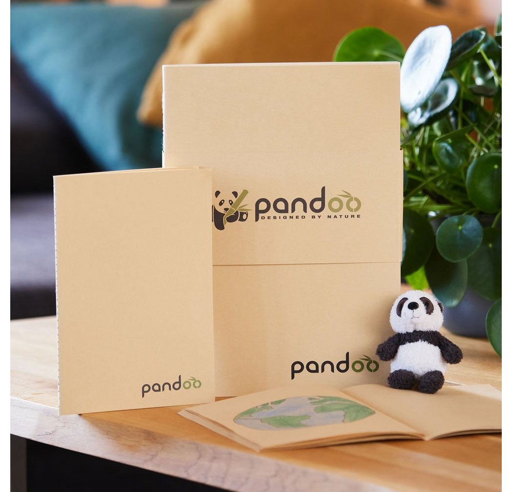 pandoo Notizheft 5 Notizhefte aus 100% Bambuszellstoff, A4 und A5 Format Bild 5