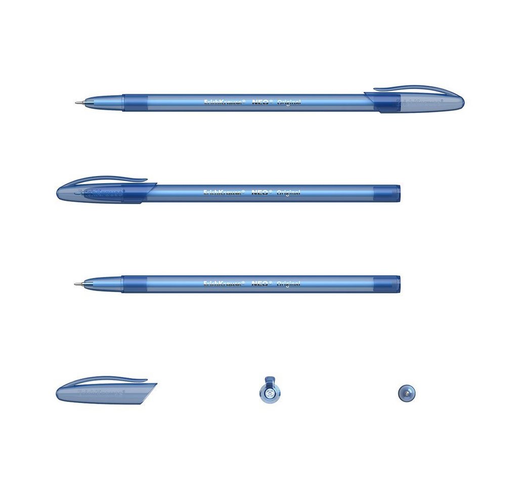 Erich Krause Kugelschreiber, Kugelschreiber Neo Original 0,26mm 50er Pack Blau