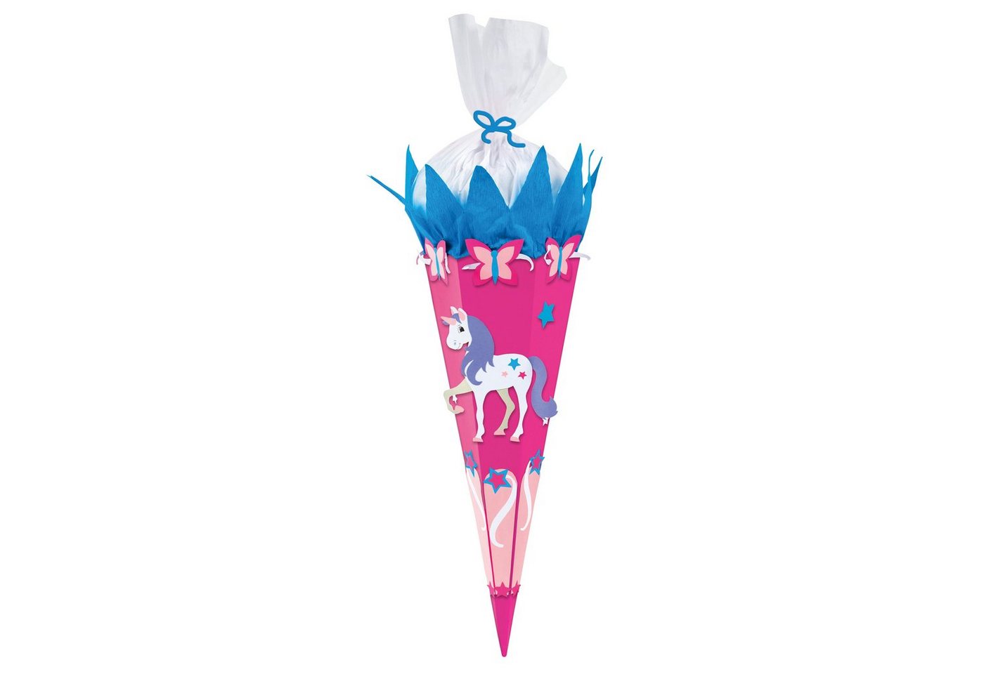 Goldbuch Schultüte GOLDBUCH Schultüte 70cm Bastelset Pferd / Einhorn