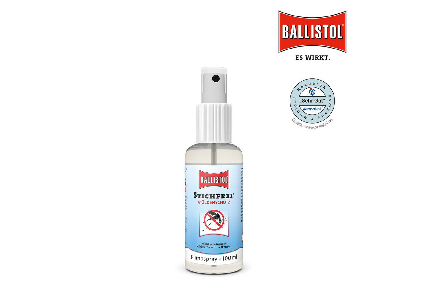 Ballistol Zeckenschutzmittel BALLISTOL Stichfrei® Pumpspray gegen Mücken und Zecken, 100 ml