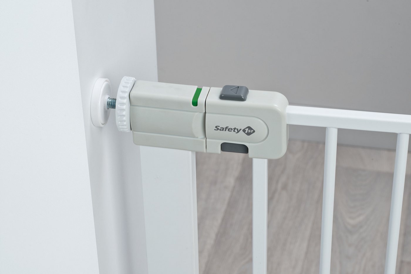 Safety 1st Türschutzgitter Safety 1st Türschutzgitter Easy Close, Ausziehbares Schutzgitter, Klem, Öffnung in einer oder zwei Richtungen und doppelte Schließoption 4-Pu…