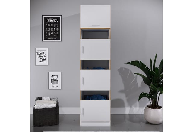 VCM Hochschrank Badschrank Rislo H. 200 x B. 50 x T. 60 cm