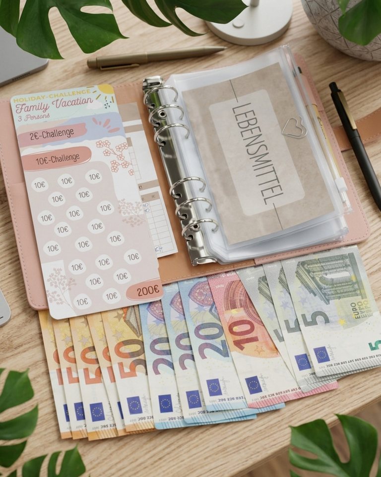 BeginnerBudget Prospekthülle A6 Klarsichthüllen Reißverschluss PVC Budget Organizer (4/8/12 Pack) Bild 2