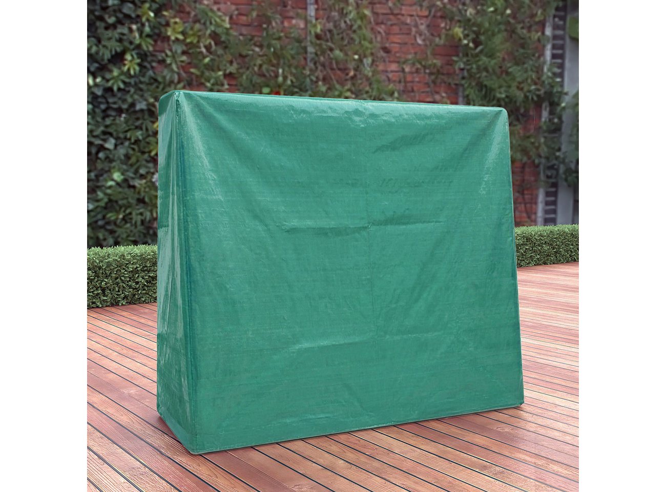 Casativo Abdeckhaube Abdeckplane für Tischtennisplatte Schutzhülle reißfest 185x160x70 cm, Wetterfest, UV-beständig, universell passend für Tischtennisplatte Bild 3