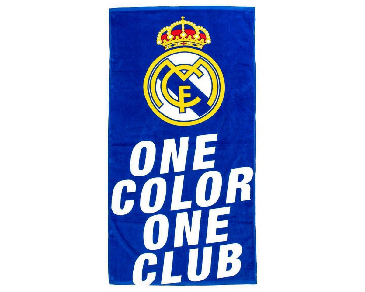 Real Madrid Badetuch Strandtuch 140x70 cm Baumwolle Handtuch für Fitness, Sport & Strand