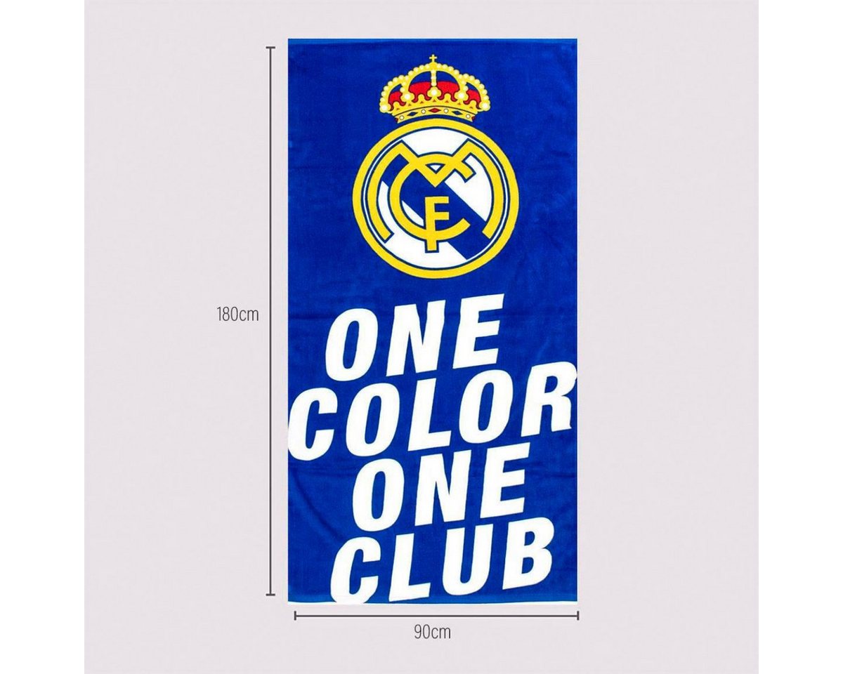 Real Madrid Badetuch Strandtuch 140x70 cm Baumwolle Handtuch für Fitness, Sport & Strand Bild 4