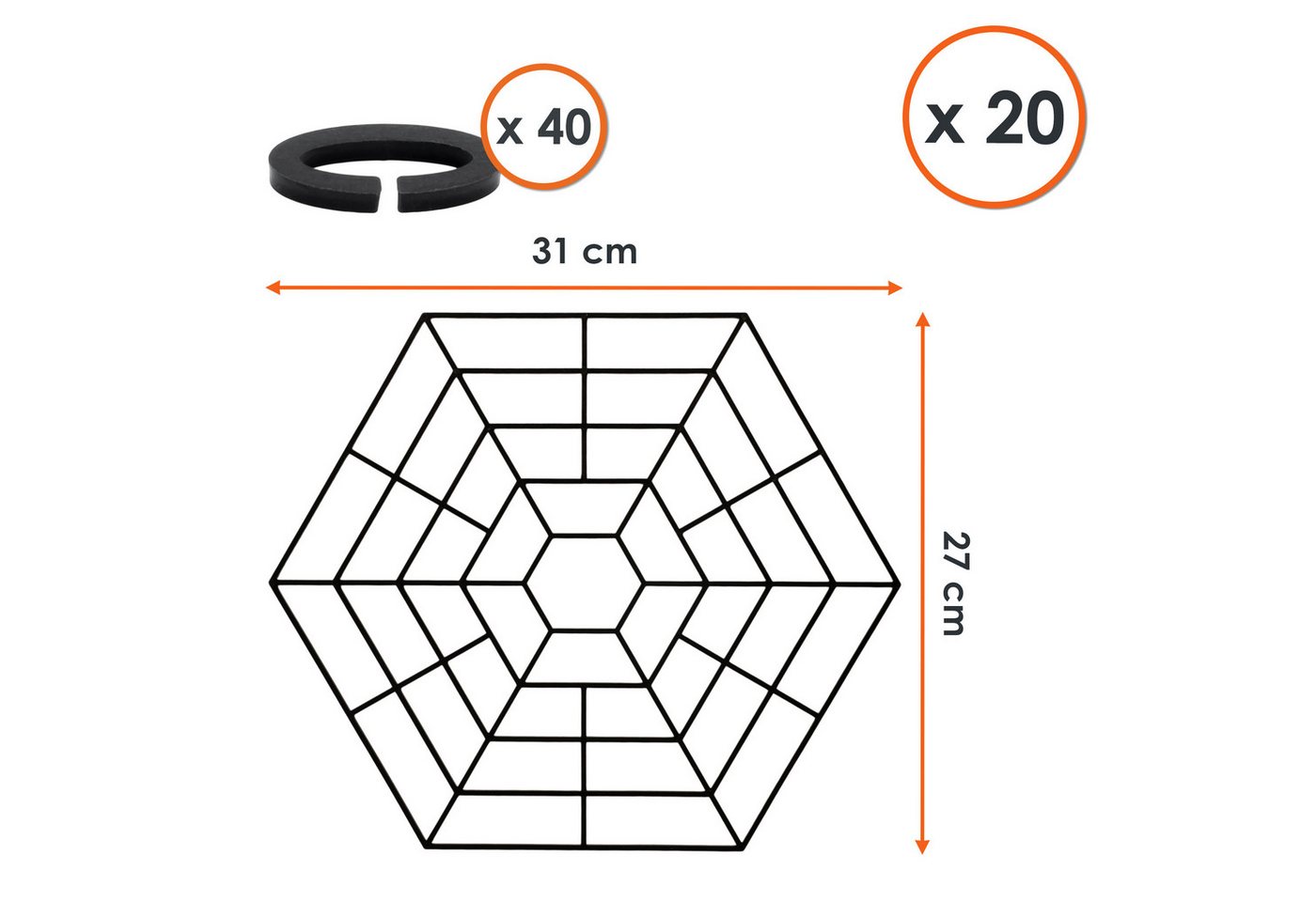 Spetebo Teichschutzgitter Teichschutzgitter schwimmend 31 x 27 cm schwarz - 20 Stück, 31x27x0,3 cm, Stück, 1-St., Anzahl, Schnelle Anwendung - Flexibel Beliebig Bild 4