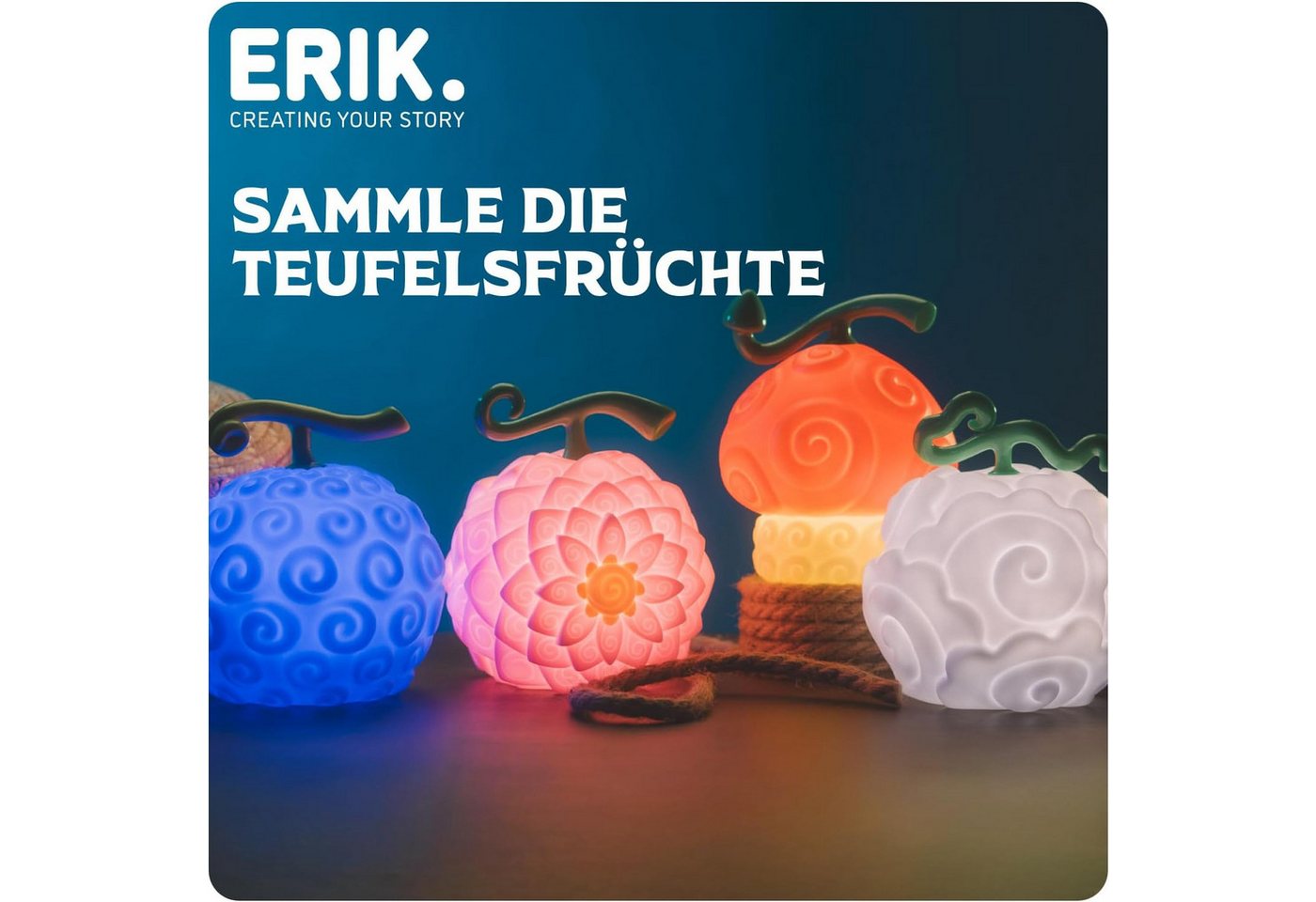 Grupo Erik LED Dekolicht Netflix One Piece Smoke Frucht LED-Dekolampe, LED fest integriert Bild 3