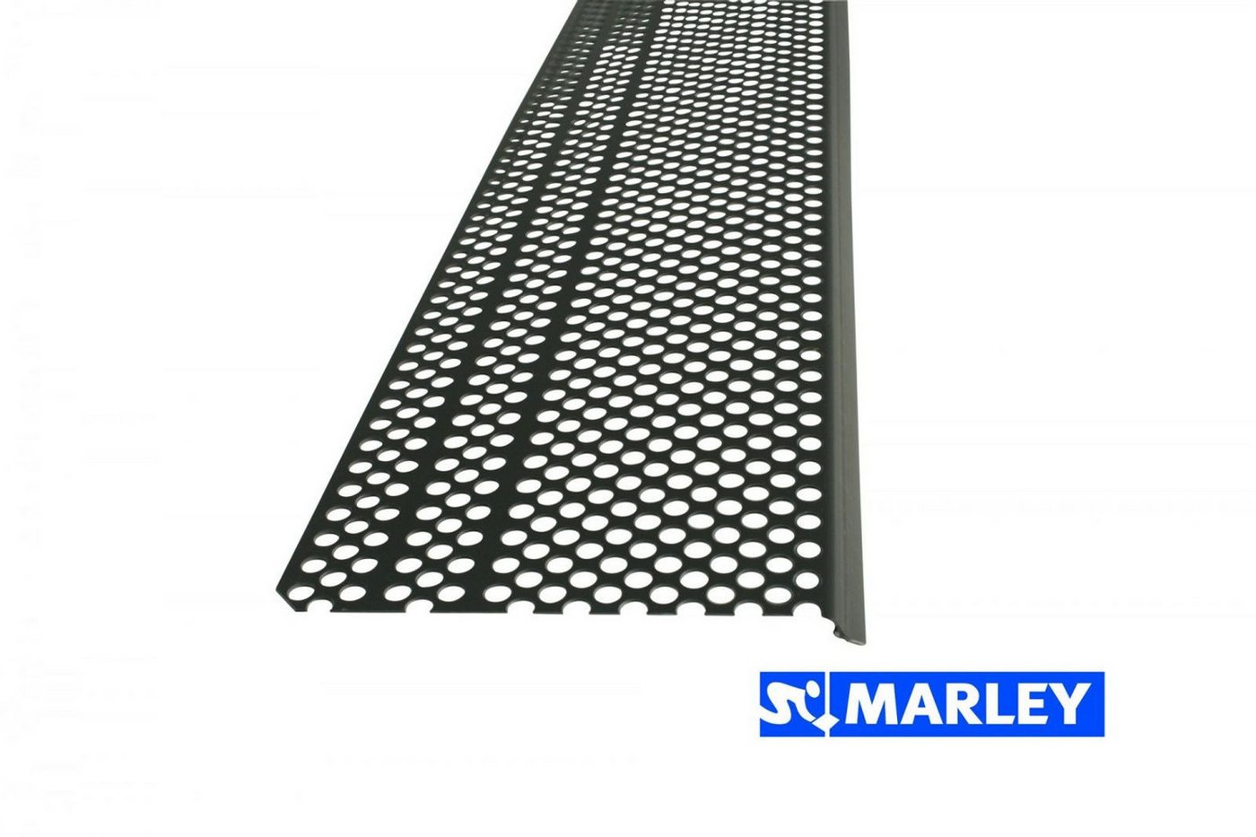 Marley Deutschland GmbH Dachbahn 10 Stück Laubschutzgitter für Dachrinnen, Länge: 1m, Standard RG 150, (10-St), Zuschnitt RG 100 und 125 möglich, schützt die Dachrinne vor Laub Bild 2