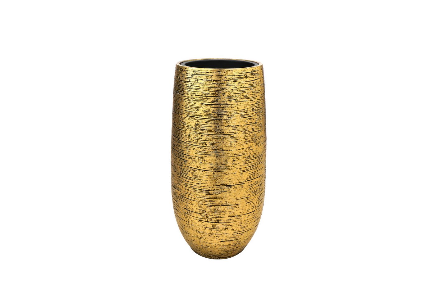 Flingora Bodenvase Lacey, mit Einsatz - Fiberglas - Indoor - Gold - Höhe 75 cm Bild 3