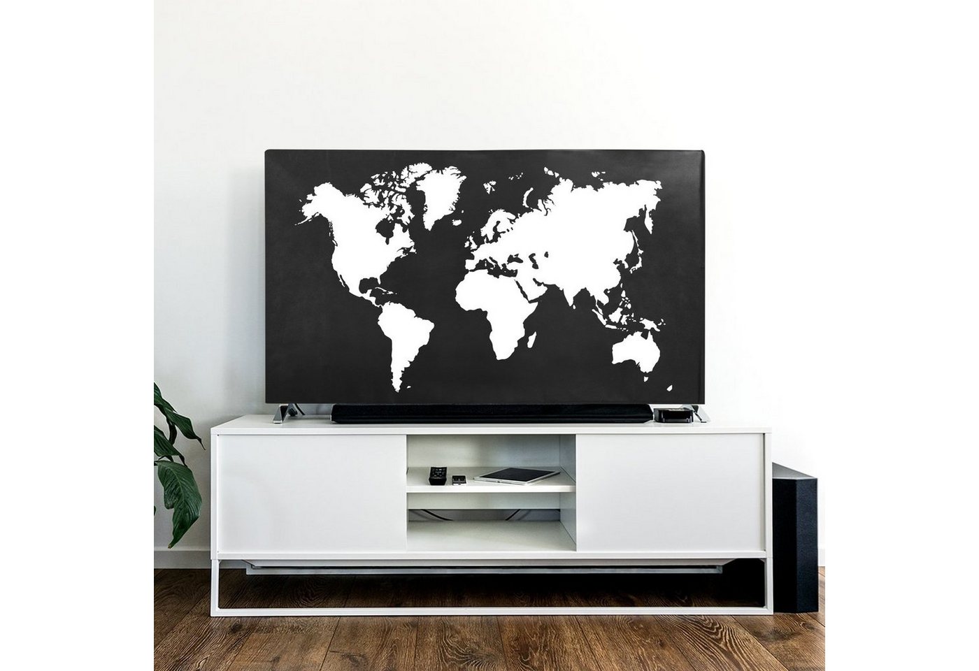 kwmobile Abdeckhaube 55" TV Hülle - Fernseher Bildschirmschutz Abdeckung - TV Bildschirm, DER SCHUTZ FÜR DEIN DISPLAY: Schütze den Bildschirm Deines Bild 2