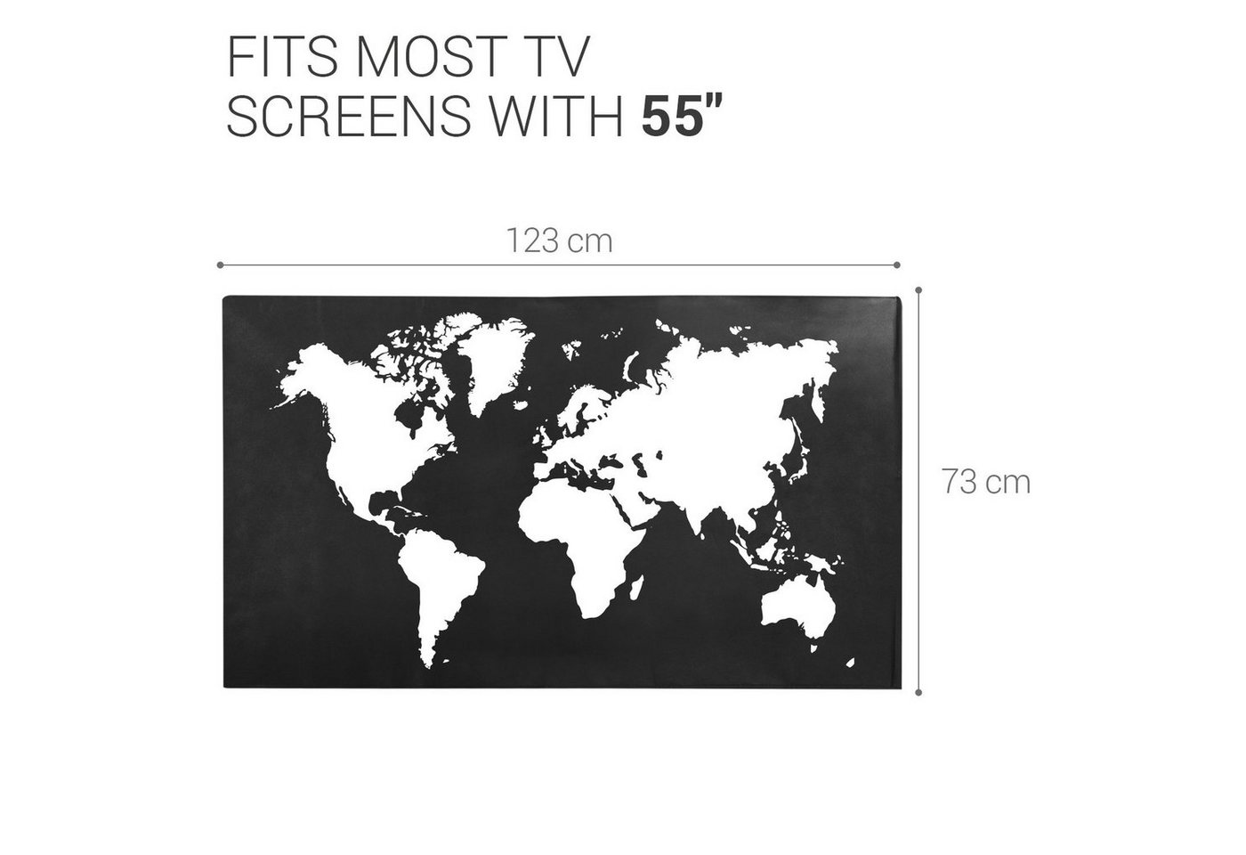 kwmobile Abdeckhaube 55" TV Hülle - Fernseher Bildschirmschutz Abdeckung - TV Bildschirm, DER SCHUTZ FÜR DEIN DISPLAY: Schütze den Bildschirm Deines Bild 4