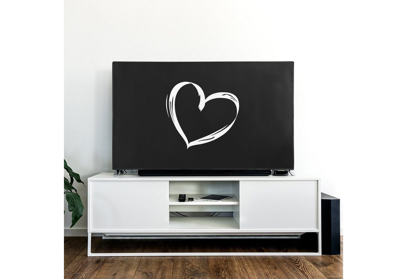 kwmobile Abdeckhaube 49-50" TV Hülle - Fernseher Bildschirmschutz Abdeckung - TV Bildschirm, DER SCHUTZ FÜR DEIN DISPLAY: Schütze den Bildschirm Deines Bild 2