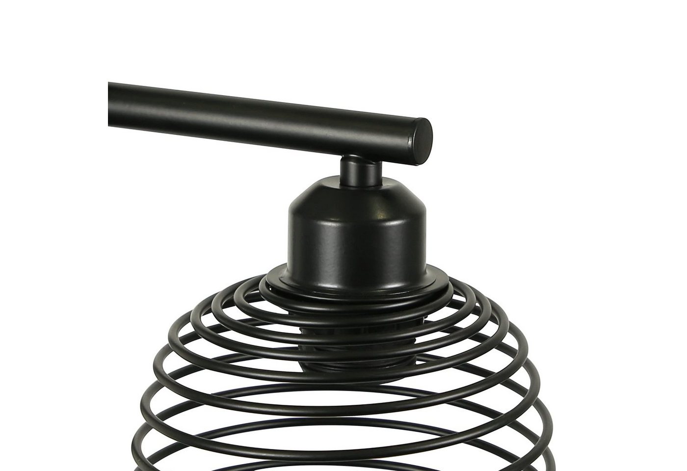 ZMH Stehlampe Vintage E27 Stehleuchte Schwarz 3 flammige Retro Fußschalter Bild 4