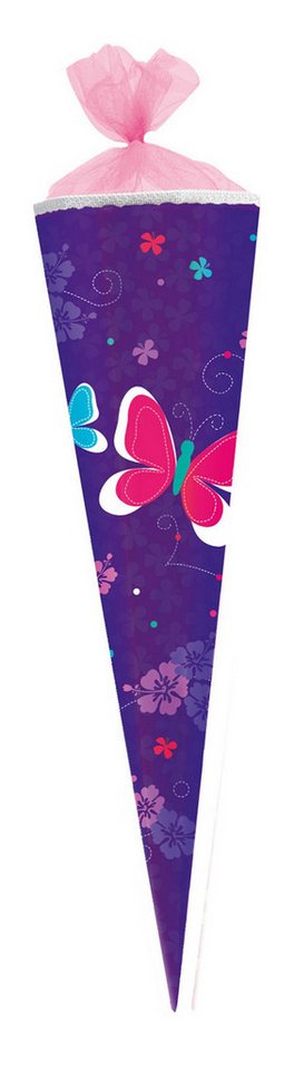 Herlitz Schultüte Herlitz Schultüte / Zuckertüte / 85cm / eckig / "Schmetterlinge