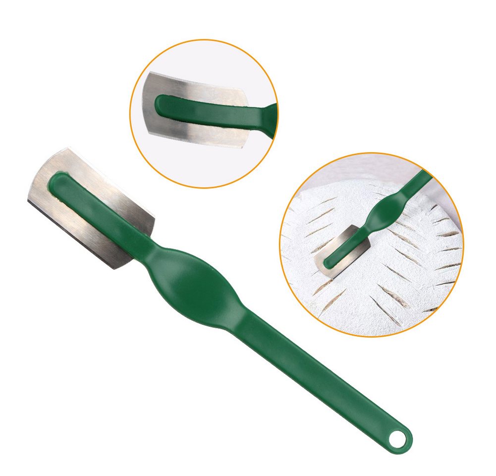 OSTWOLKE Gärkorb Gärkörbchen Rund Proofing Baskets 16+22cm mit Bäckermesser Nudelholz, (1-tlg)