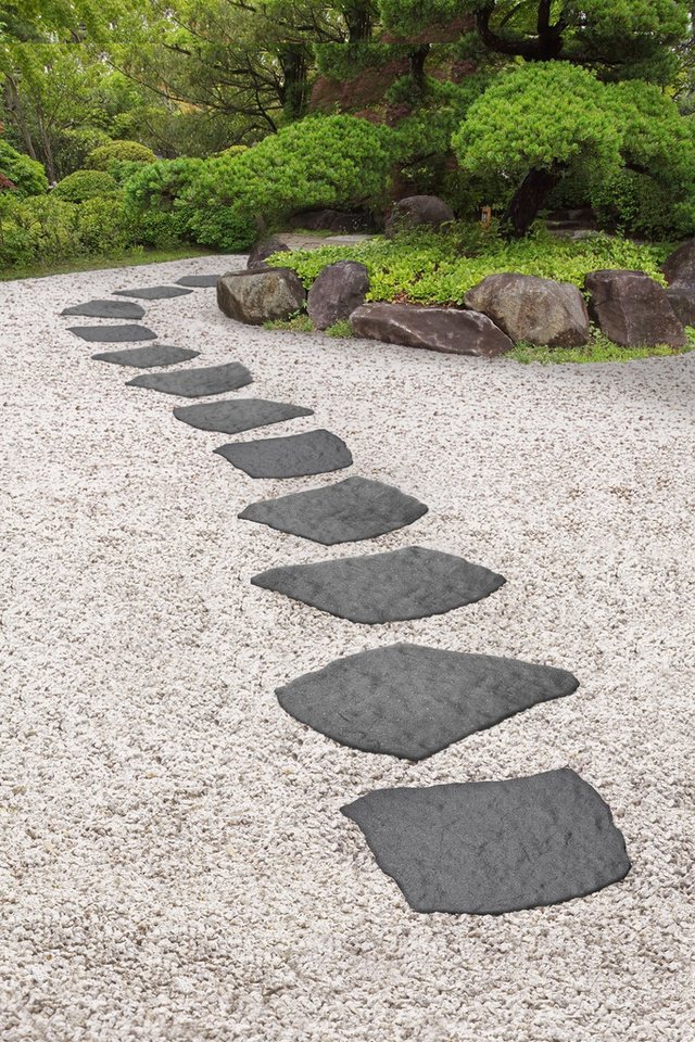 Lemodo Trittsteine Trittstein, Gartenplatte in Steinoptik, Gehwegplatte, Beetplatte, 53x42 cm, 4-St., Steinoptik Bild 5