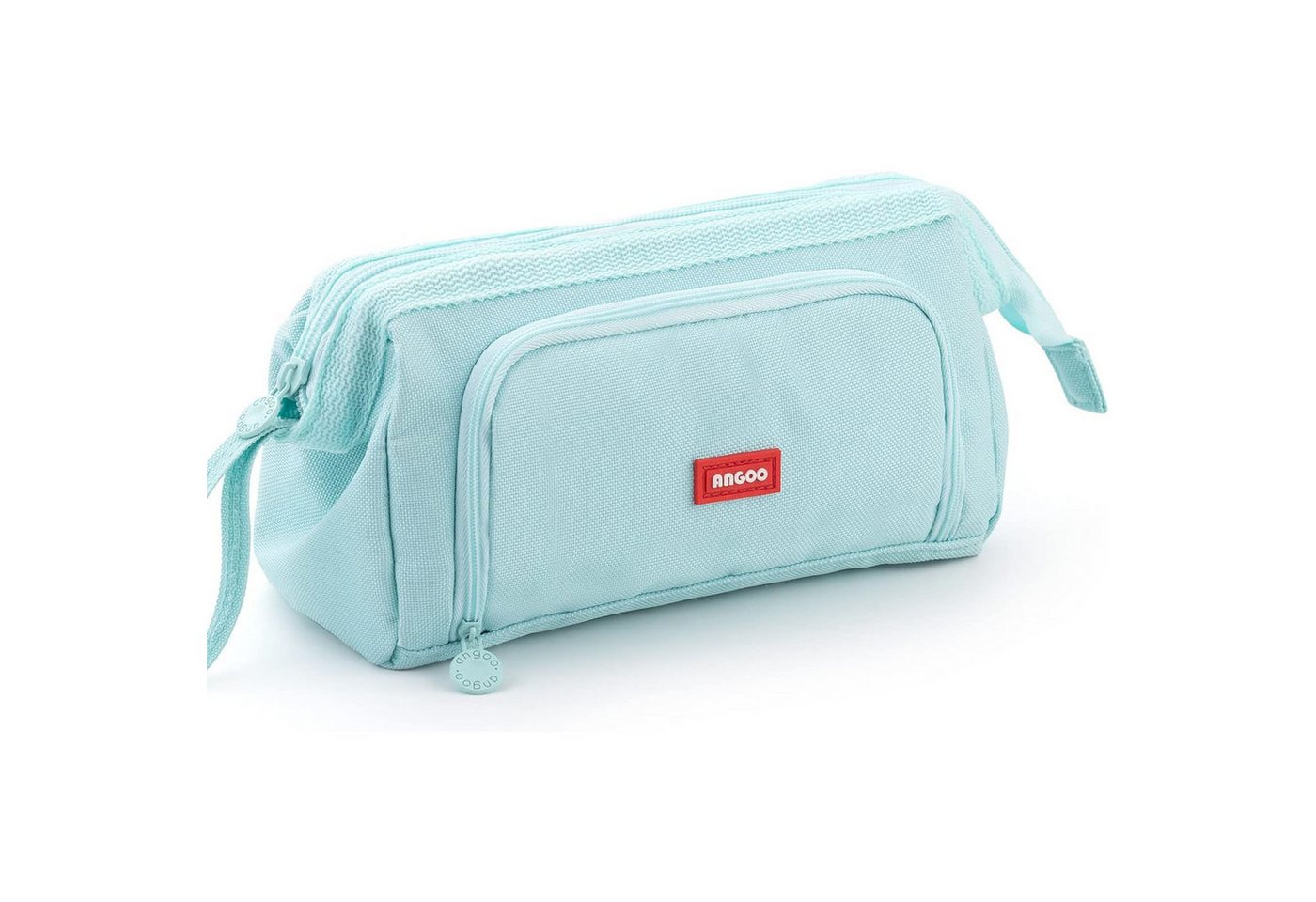 OKWISH Federmäppchen Stifteetui Federtaschen Schreibgeräteetui Bleistift-Organizer, (Stifttasche mit Reißverschluss 3 Fach Große Kapazität, 1-tlg., Schreibwarenbeutel Schreibwarenaufbewahrung), für Damen Herren Schule Büro Arbeit Studenten Mädchen Jungen Geschenk Bild 4