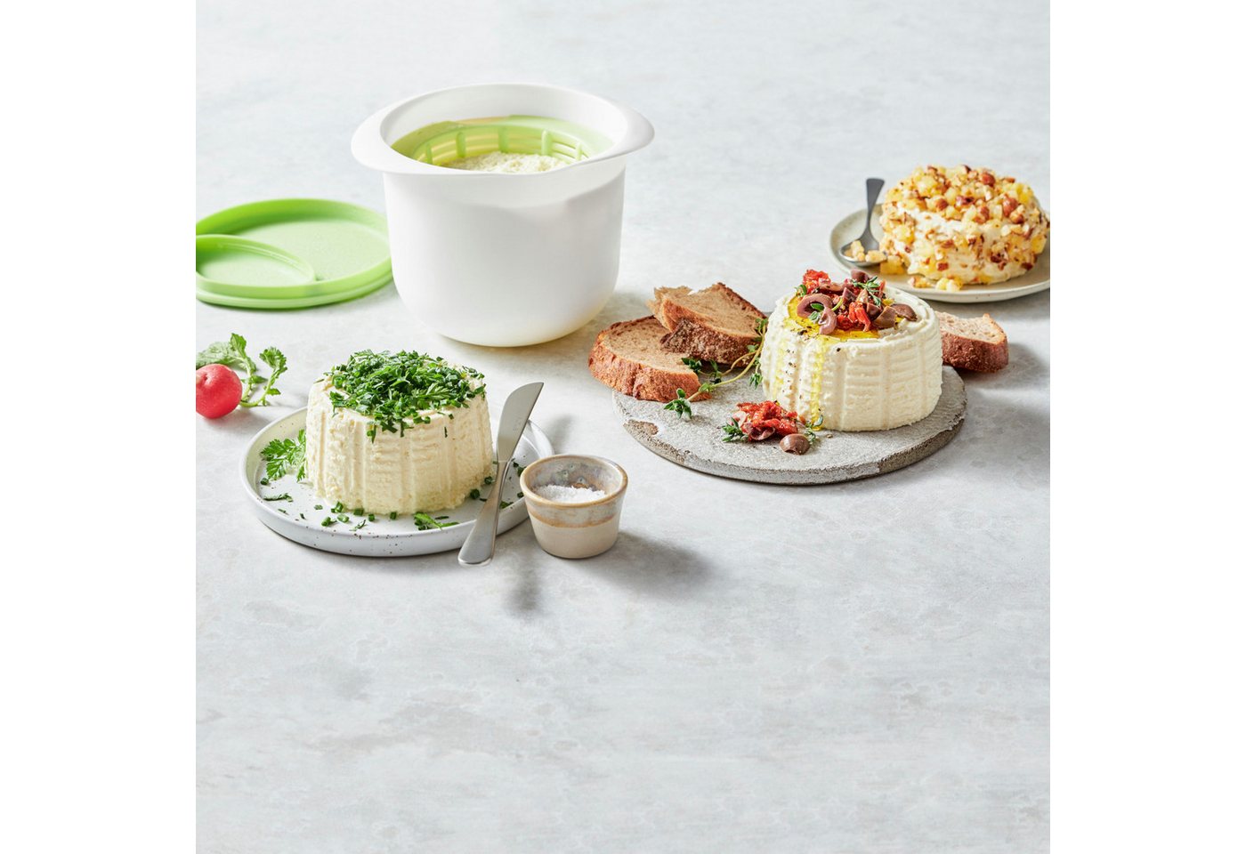 Betty Bossi Frischkäsebereiter Frischkäse-Maker - 3-teilig, Kunststoff Bild 2