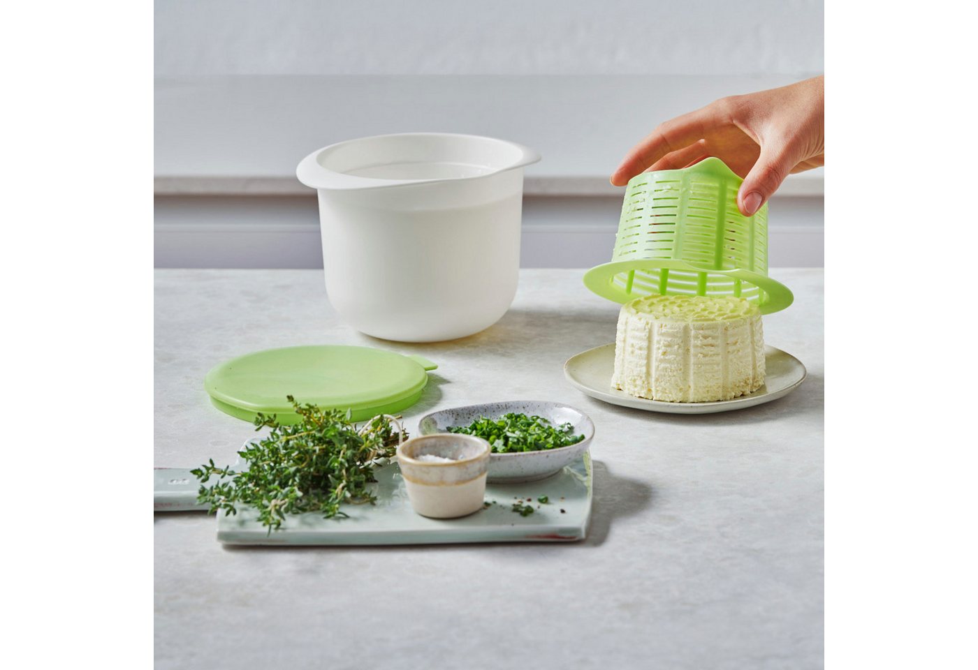 Betty Bossi Frischkäsebereiter Frischkäse-Maker - 3-teilig, Kunststoff Bild 3