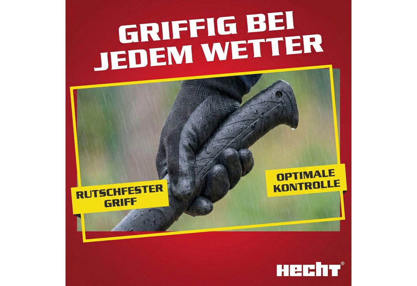 Hecht Universalaxt 900901 44 cm Länge 900 Gramm Teflon beschichtet, 44 cm Länge, mit Schutzkappe mit Tragegriff Bild 4