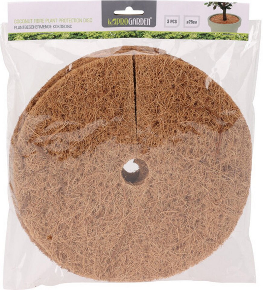 Koopman Kokosscheibe Pflanzenschutz 3 Tlg. Kokosmatte Ø26 cm Scheibe Pflanzen, (Stück, 3-St., Packung), 3tlg, Kokosfasern, Ø26cm, Pflanzenschutz, Kälteschutz