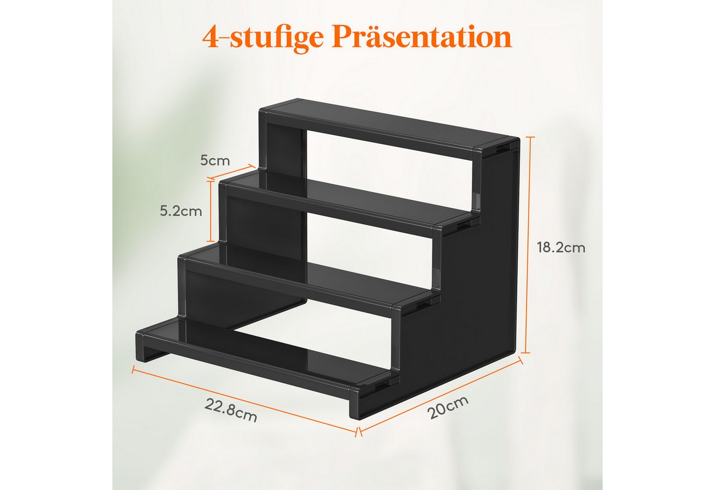 Lifewit Ablageregal Vierstufiges Parfüm Regal, Parfüm Präsentationsständer Bild 3