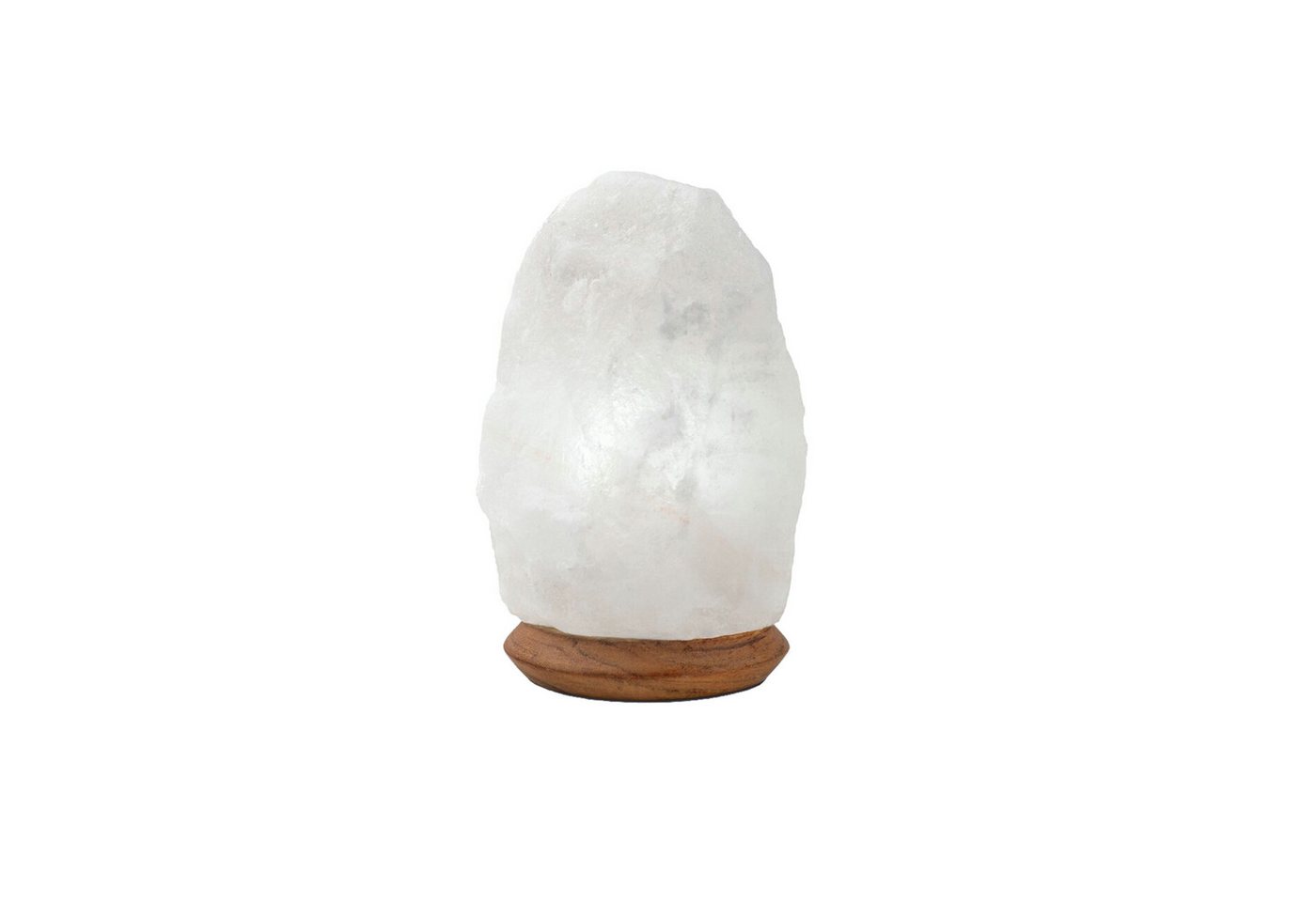 HAF Salzkristall-Tischlampe Salzlampe Naturform 2-3kg Weiß Salzkristalllampe inkl. Fassung + Birne, Leuchtmittel wechselbar, Warmweiß/Rosa, Handgefertigt - jeder Stein ein Unikat Bild 5