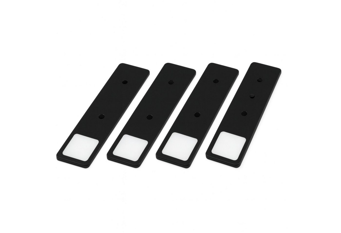 kalb LED Unterbauleuchte LED Unterbauleuchte Solid2, SET schwarz, mech. Schalter, 3W, 4er Set neutralweiß, warmweiß/neutralweiß Bild 3